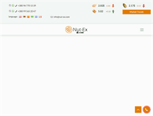 Tablet Screenshot of nut-ex.com